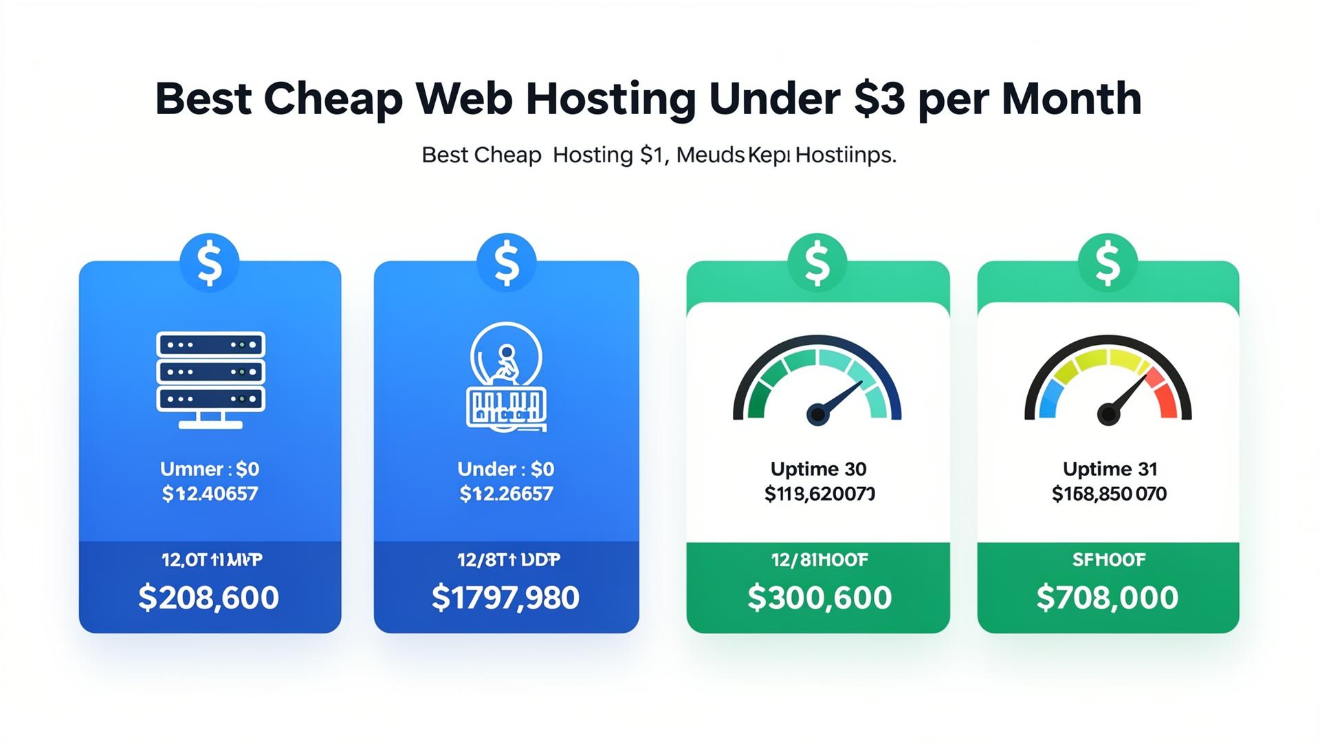 Best cheap web hosting under $3 per month comparison showing pricing, uptime, and speed benchmarks for budget hosting plans in 2026
